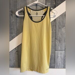 Yellow Tank Top with Black Trim